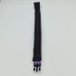 Preview: Halsband schwarz-lila mit Pfötchen, verstellbar & gepolstert